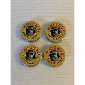 Burt's Bees Hand Salve, .3oz per tin, Farmer’s Friend Brand New Unopened 4 pack